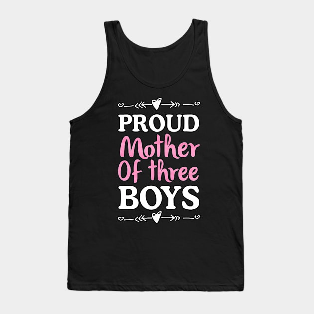 Mother Three Boys Tank Top by CamborioDesing